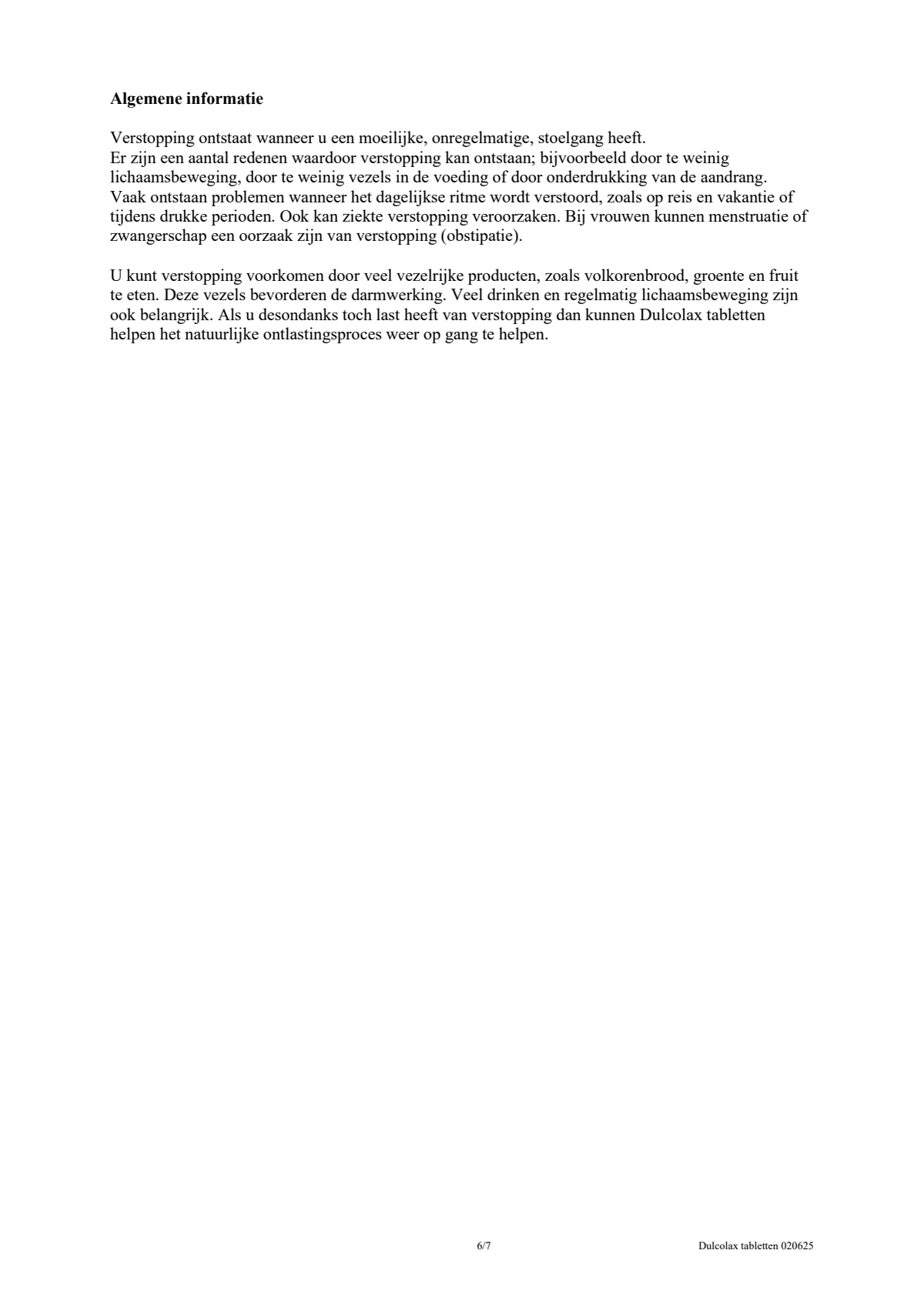 Maagsapresistente Bisacodyl 5mg Tabletten afbeelding van document #7, leaflet