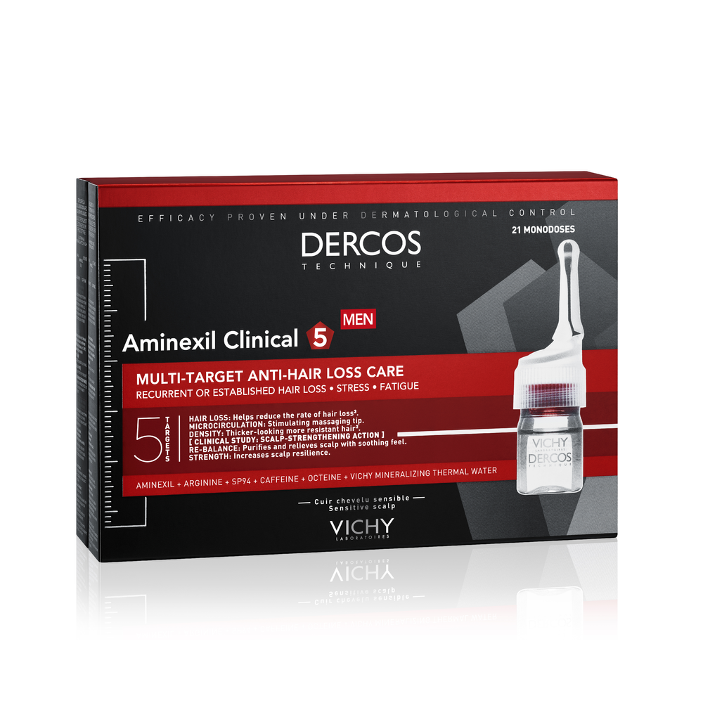 Vichy Dercos Aminexil Ampullen voor mannen met haarverlies afbeelding 1