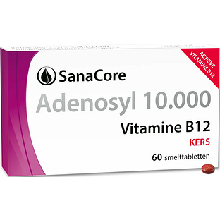SanaCore Adenosyl 10000 Vitamine B12 Kers Smelttabletten 60TB