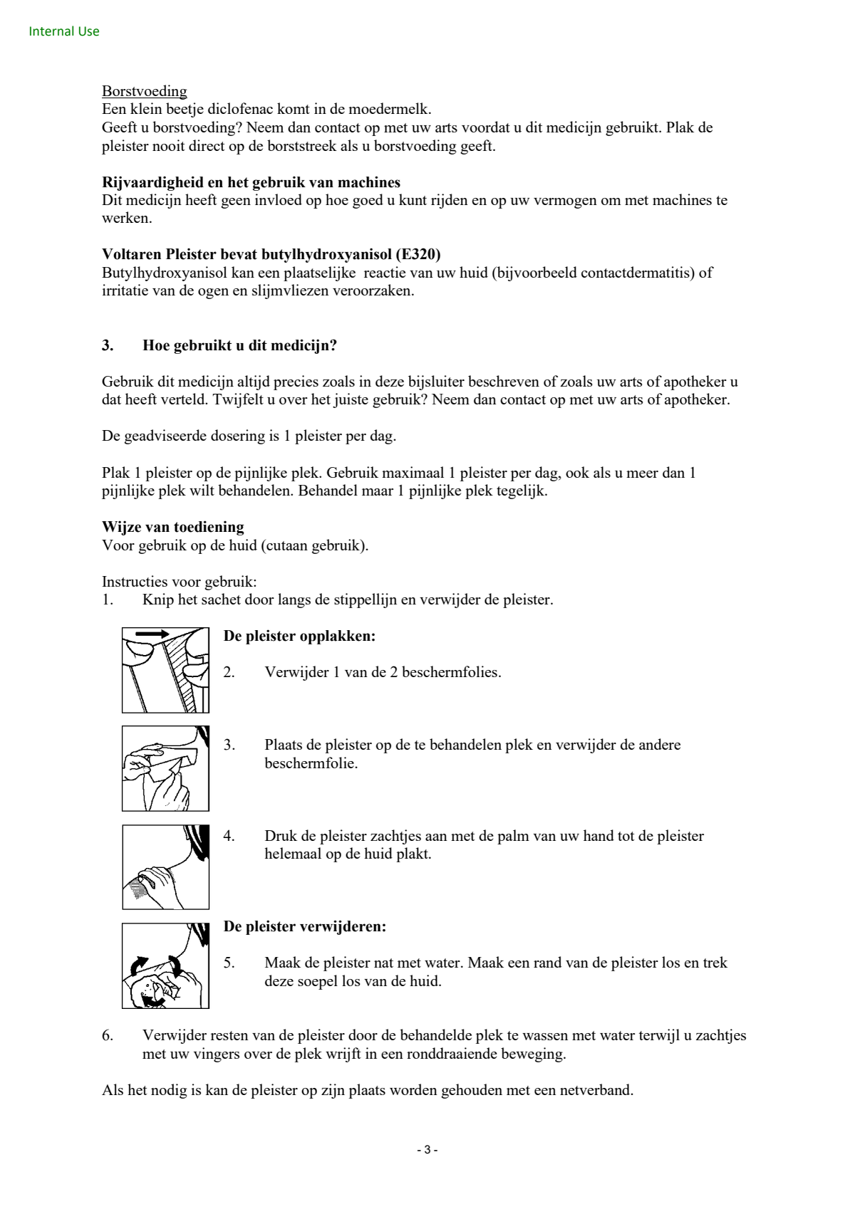 Diclofenacatrium Patch 140mg afbeelding van document #3, leaflet