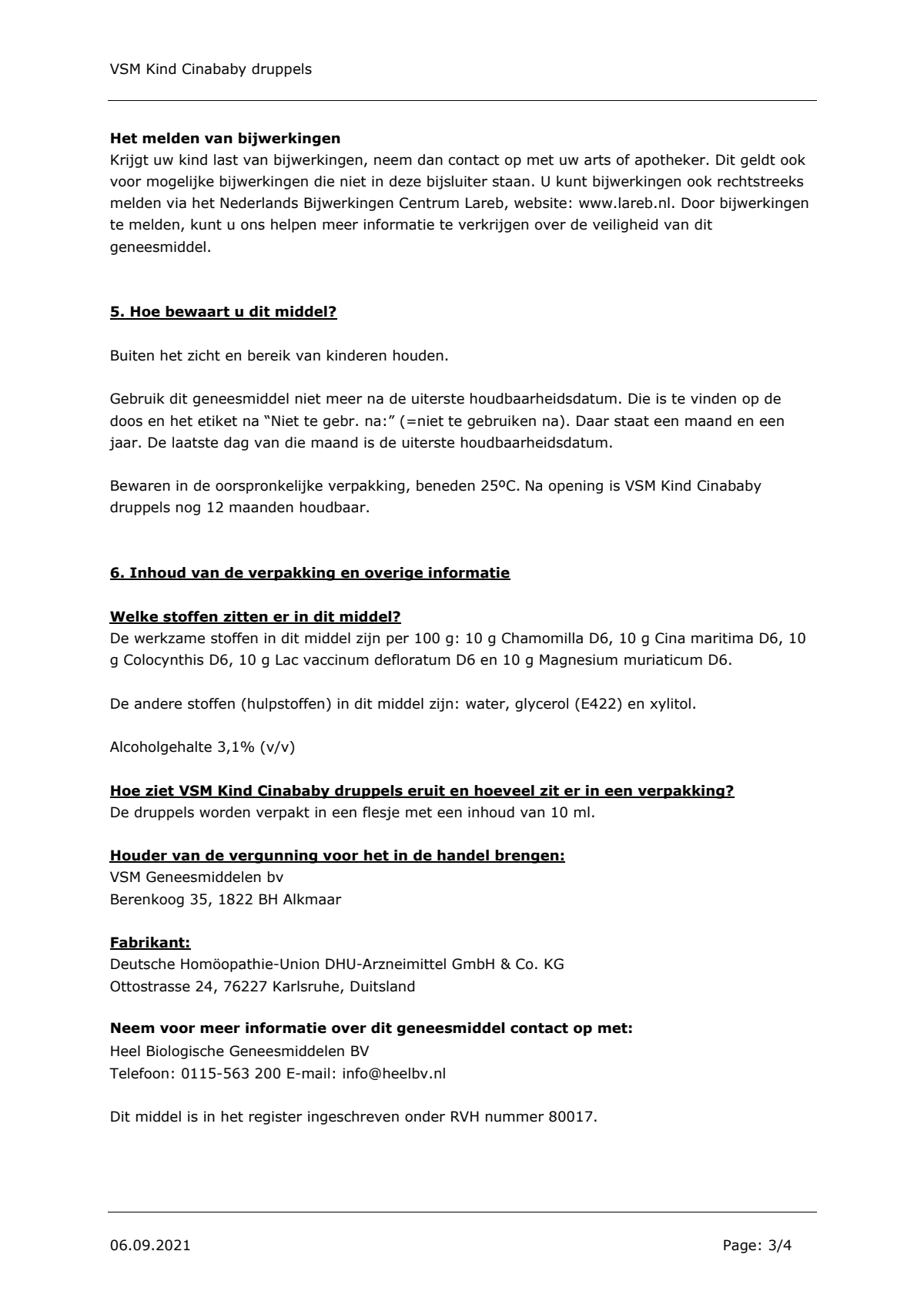Kind 0-3 Cinababy Druppels afbeelding van document #3, leaflet
