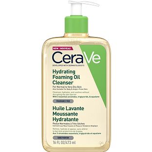 CeraVe Hydrating Foaming Oil Cleanser - voor normale tot (zeer) droge huid - voor gezicht en lichaam 473ML