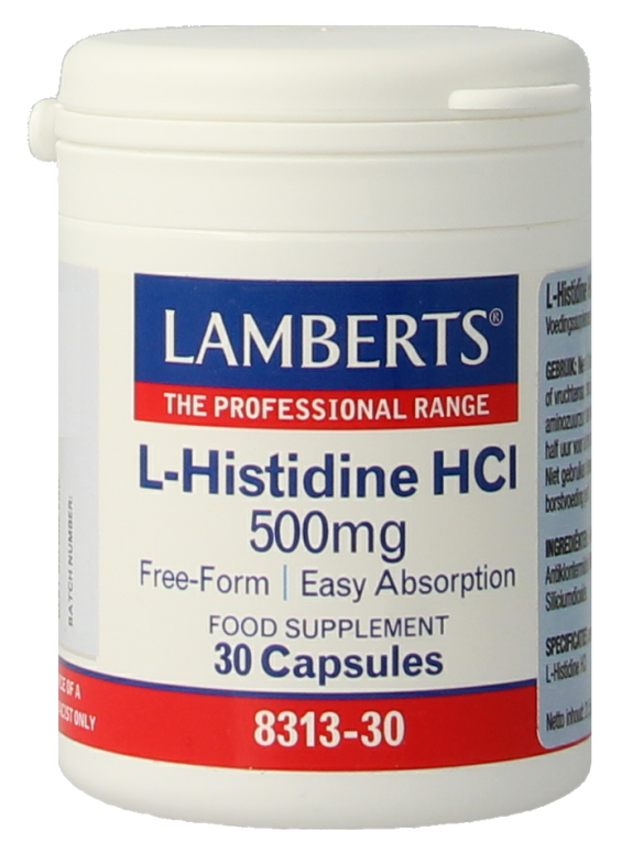 Lamberts L-Histidine HCI 500mg Capsules afbeelding 1