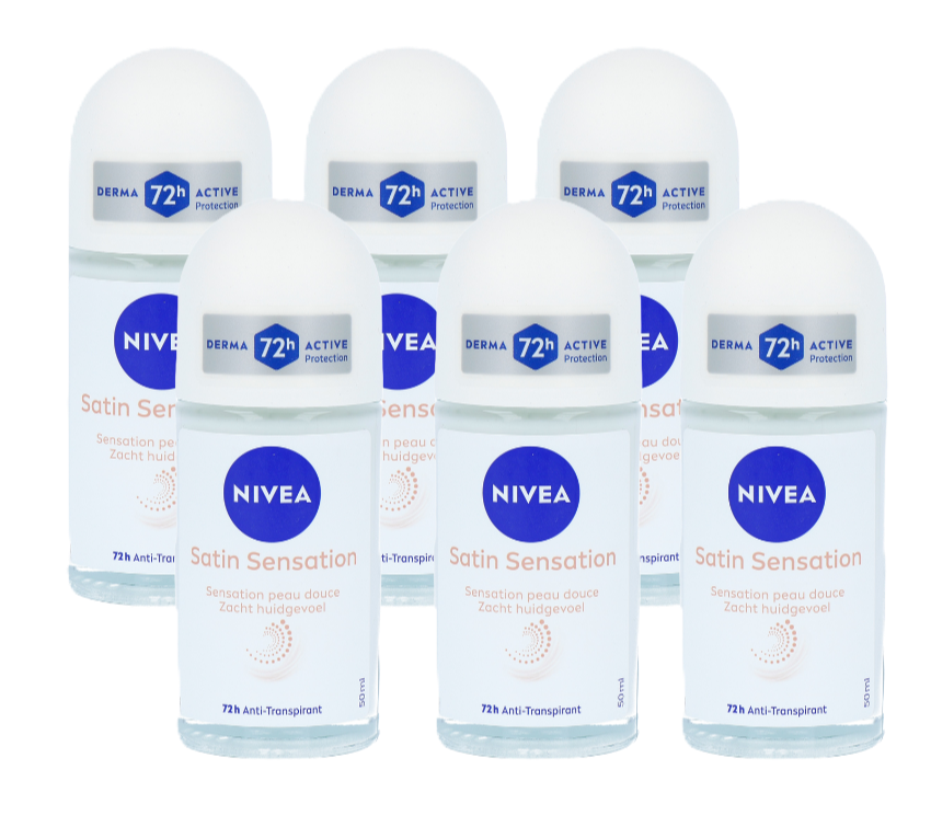 Nivea Satin Sensation Anti-Transpirant Roll-On Voordeelverpakking afbeelding 1