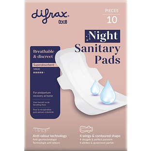 Difrax Lovi Night Kraamverband Maxi 10ST