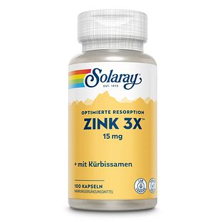 Solaray Zink 3-voudig 15mg Capsules 100CP