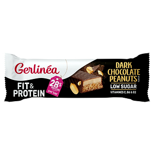 Gerlinéa Fit & Protein Maaltijdreep Dark Chocolate Peanuts 45GR