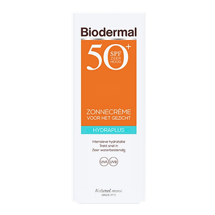 Biodermal Hydraplus Zonnecrème Gezicht SPF50+ 50ML