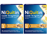 Niquitin Clear Pleisters 14mg Stap 2 Duoverpakking 2x14ST