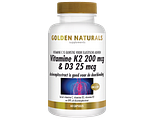 Golden Naturals Vitamine K2 200mcg & D3 25mcg Capsules 60VCP