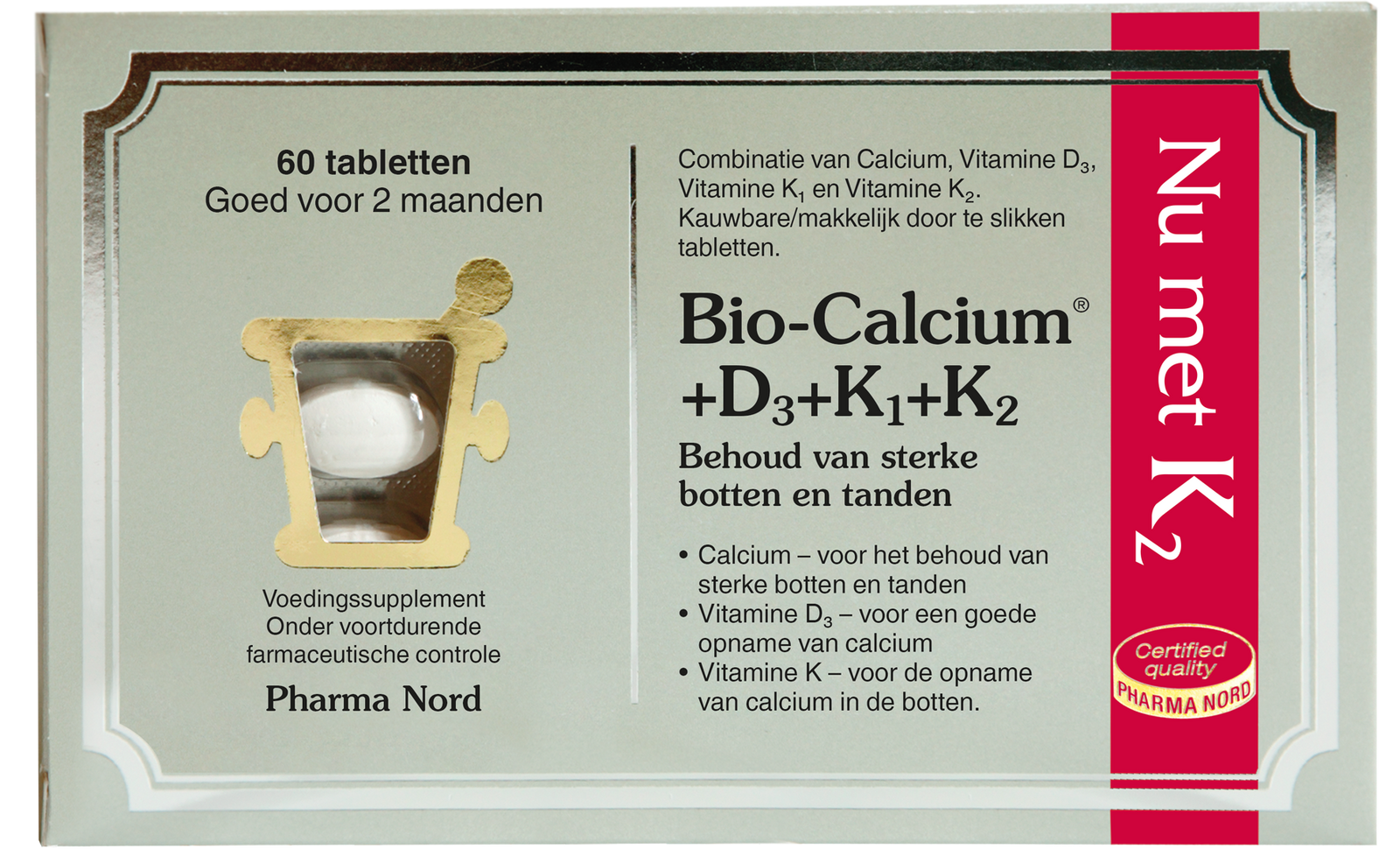 Pharma Nord Bio-Calcium+D3+K1+K2 Tabletten 60TB