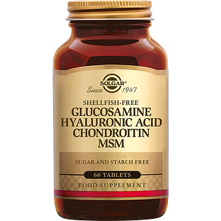 Solgar Glucosamine Hyaluronzuur Chondroitine MSM Tabletten 60TB