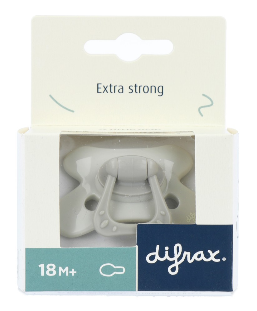 Difrax Fopspeen Natural 18+ Maanden SE Grey Agate afbeelding 1