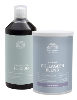 Mattisson HealthStyle Marine Collageen Blend en Organisch Silicium Combi Set 2 Stuks