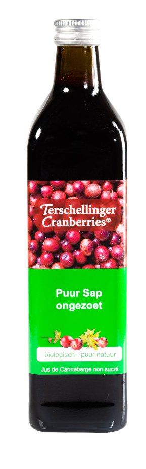 Terschellinger Cranberries Cranberrysap Eko Ongezoet afbeelding