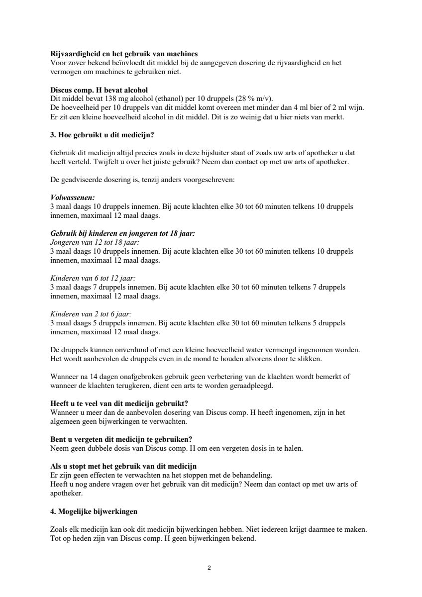 Discus Compositum H afbeelding van document #2, leaflet