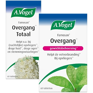 A.Vogel Famosan Overgang Totaal Tabletten 60ST + Overgang Gewichtsbeheersing* Tabletten 60TB Combiverpakking 2ST