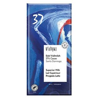 Vivani Edel Vollmilch 37% Cacao Reep 80GR Vivani Edel Vollmilch 37% Cacao Reep 80GR