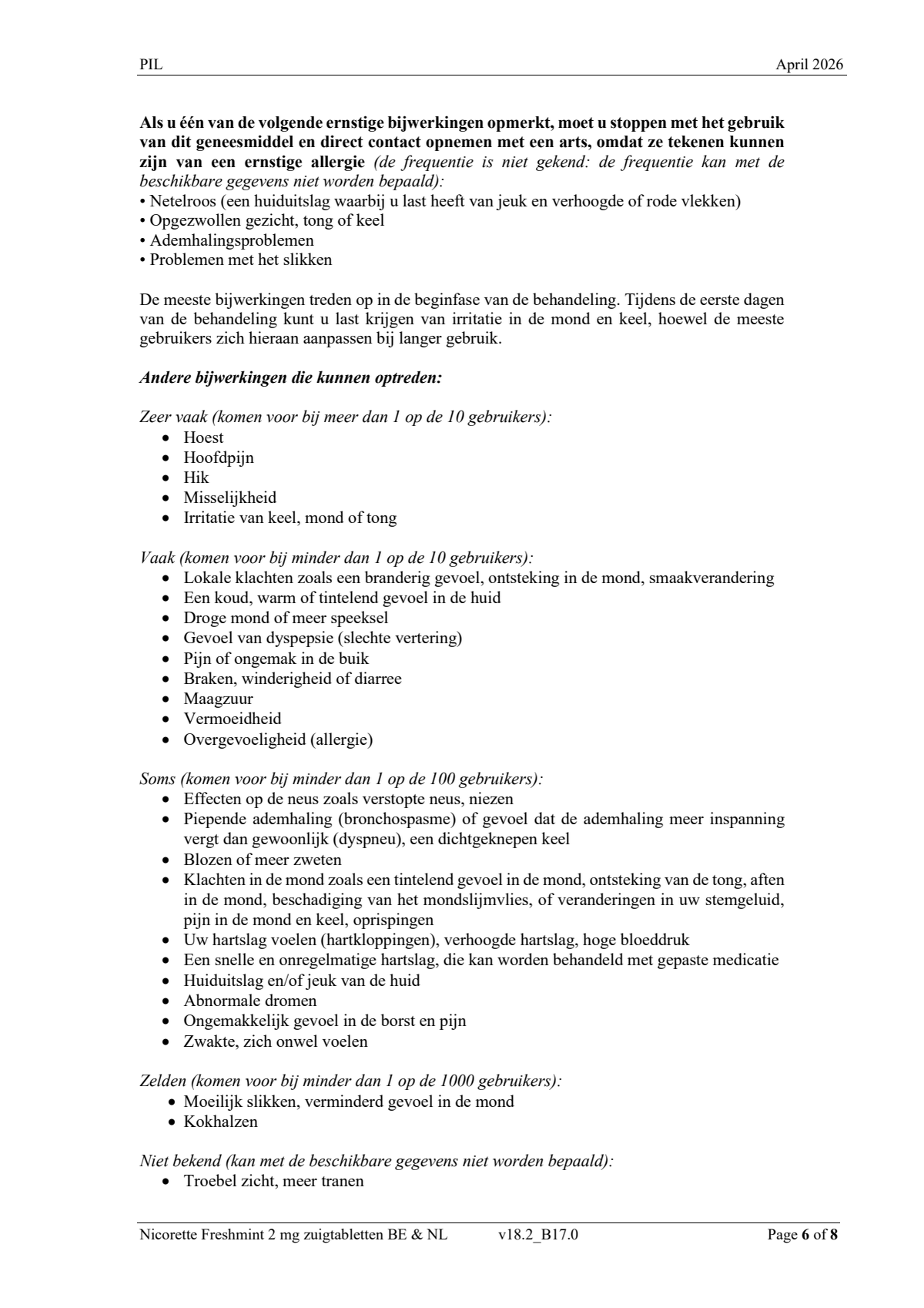 Freshmint 2mg Zuigtabletten afbeelding van document #6, leaflet
