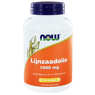 NOW Lijnzaadolie Capsules 100 STK 100ST