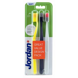 Jordan Tandenborstel Clean Smile Soft 3-pack 1ST