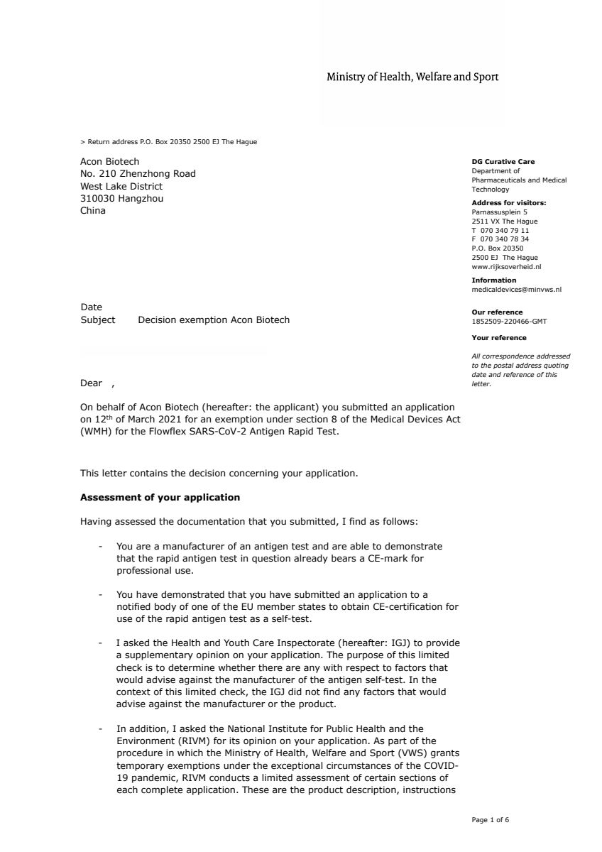 Flowflex Covid-19 Antigeen Sneltest afbeelding van document #1, info_folder