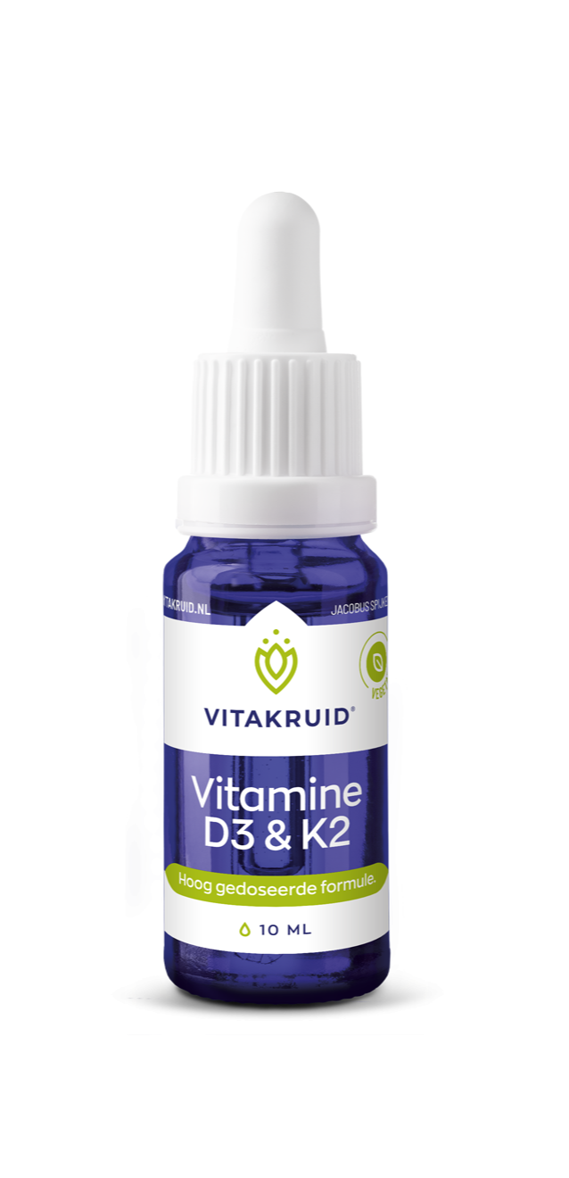 Vitakruid Vitamine D3 & K2 (MenaQ7®) met druppelpipet 10ML