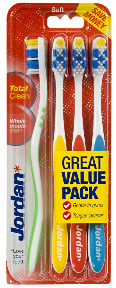 Jordan Tandenborstel Total Clean Soft 4st afbeelding 1