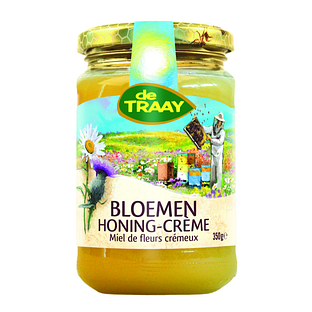 De Traay Bloemenhoning Crème 350GR