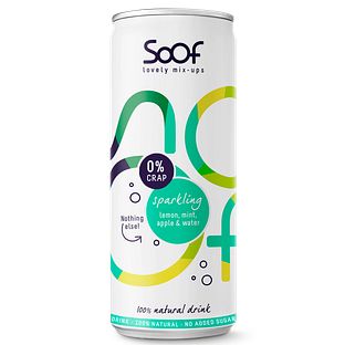 Soof Drink Sparkling Citroen, Munt, Appel & Water 250ML