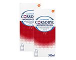 Corsodyl Mondspoeling - voor kortdurende  toepassing bij tandvleesontsteking - duoverpakking 2x300ML