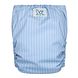 Bumbuns Easy Herbruikbare Luier Stripes Blue Sky Drukknopen 1ST achterkant luier