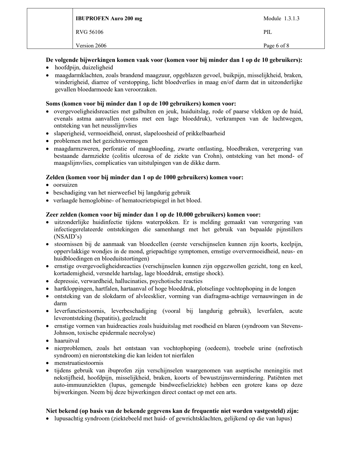 Ibuprofen 200mg afbeelding van document #6, leaflet