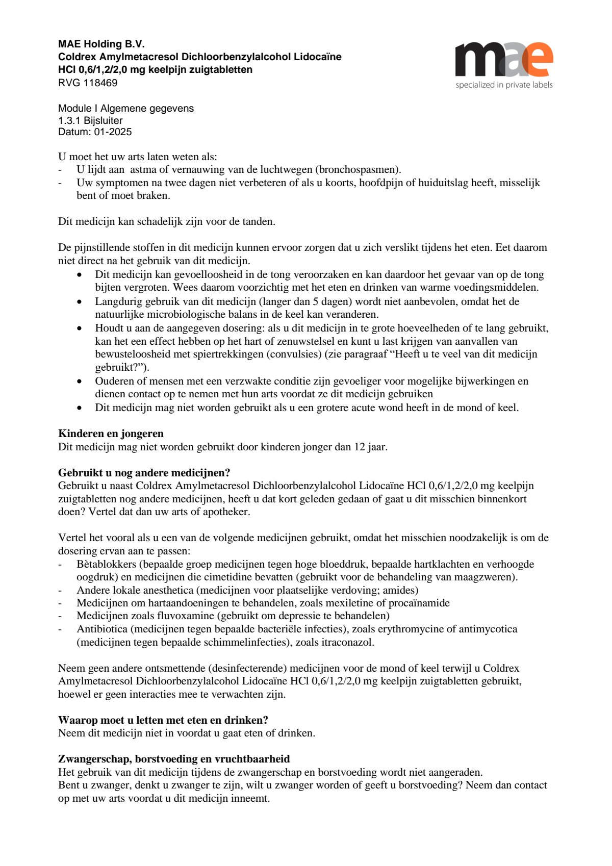 Keelpijn Zuigtabletten afbeelding van document #2, leaflet
