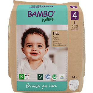 Bambo Nature Maat 4 Luiers L 24ST