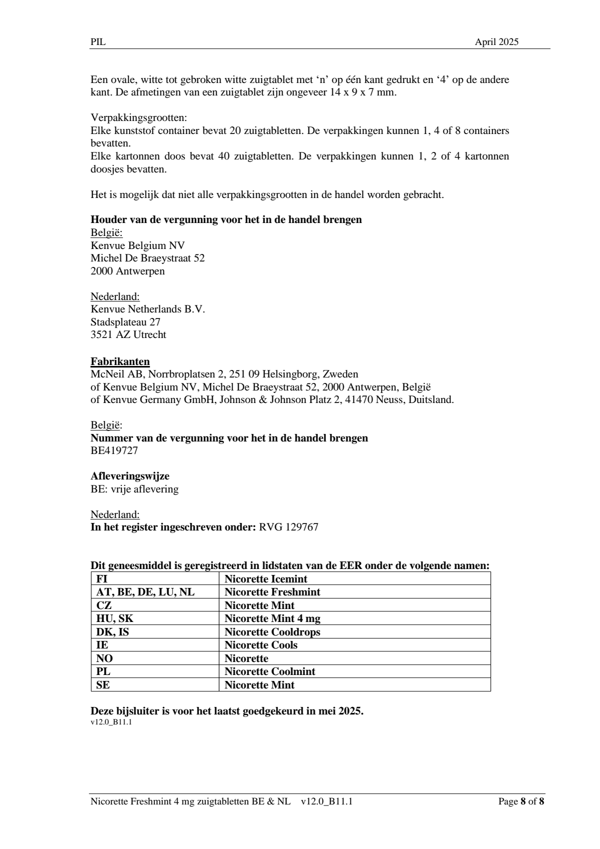 Freshmint Zuigtabletten 4mg afbeelding van document #8, leaflet