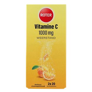 Roter Vitamine C 1000mg Sinaasappel Abrikoos Bruistabletten 40ST