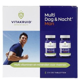 Vitakruid Multi Dag & Nacht Man 100% Vegan 2 x 30 60TB