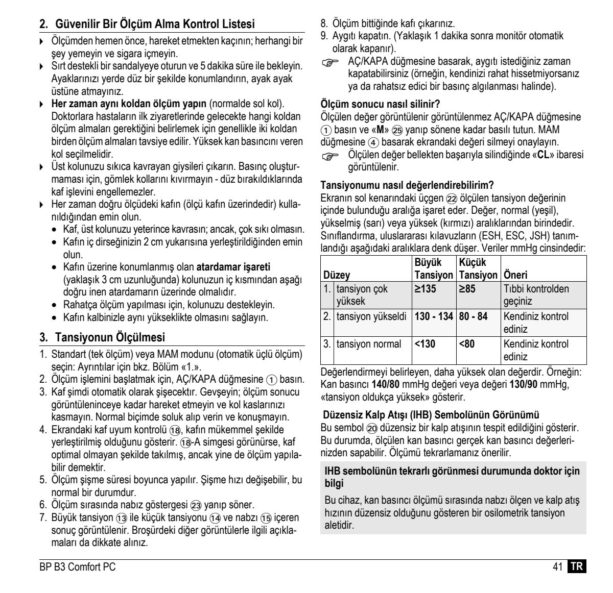 Microlife BP Bloeddrukmeter B3 Comfort PC afbeelding van document #43, instructions