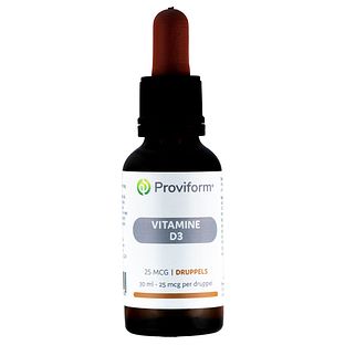 Proviform Vitamine D3 25mcg Druppels 30ML Proviform Vitamine D3 25mcg Druppels 30ML