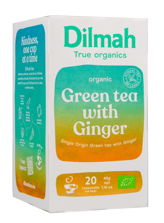 Dilmah Organic Green Tea Ginger afbeelding 1