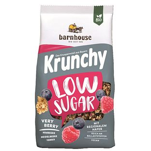 Barnhouse Krunchy Low Sugar Very Berry Biologische Muesli 375GR