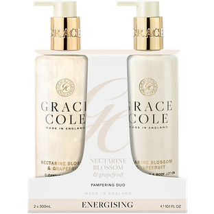 Grace Cole Nectarine Blossom & Grapefruit Pampering Hand Care Duo 600ML