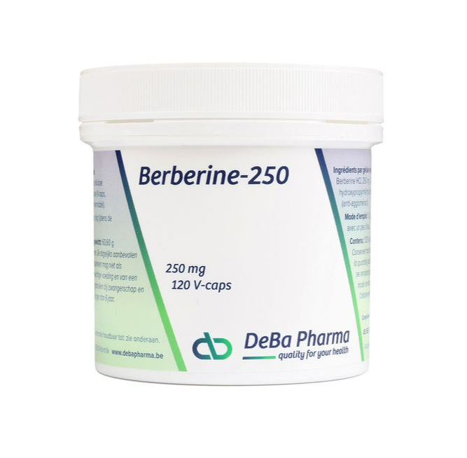 DeBa Pharma Berberine-250 Capsules 120VCP
