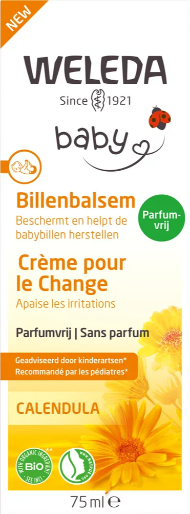Weleda Baby Calendula Billenbalsem Parfumvrij afbeelding
