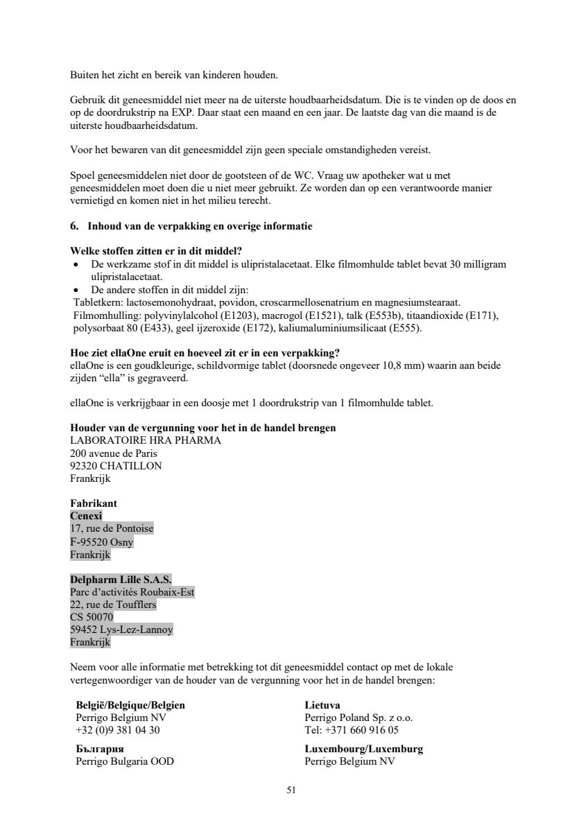 Noodanticonceptie Tablet afbeelding van document #51, leaflet