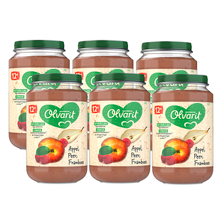 Olvarit 12m+ Appel Peer Framboos 200GR Olvarit 12m+ Appel Peer Framboos 200GR