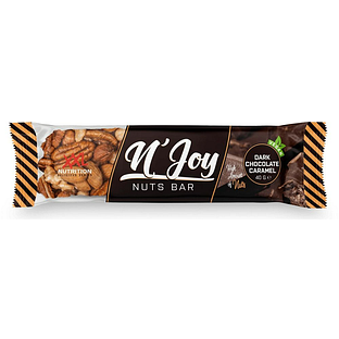 XXL Nutrition N'Joy Nuts Bar Dark Chocolate Caramel Vegan 40GR