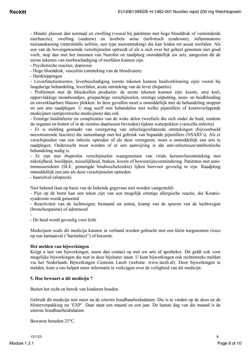 Fastine 200mg Ibuprofen Capsules afbeelding van document #8, leaflet