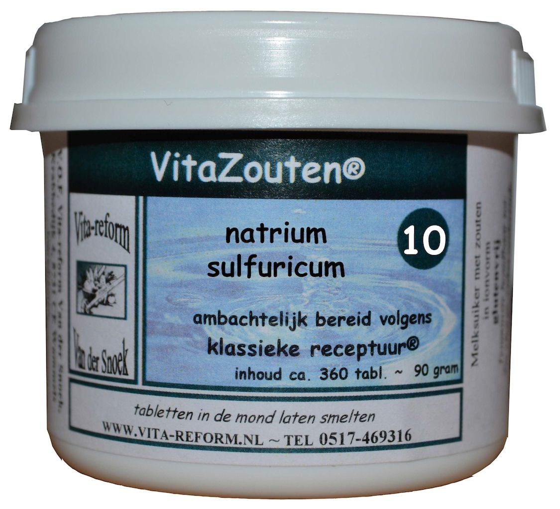 Vita Reform Van der Snoek Vita Reform Vitazouten Nr. 10 Natrium Sulfuricum 360TB